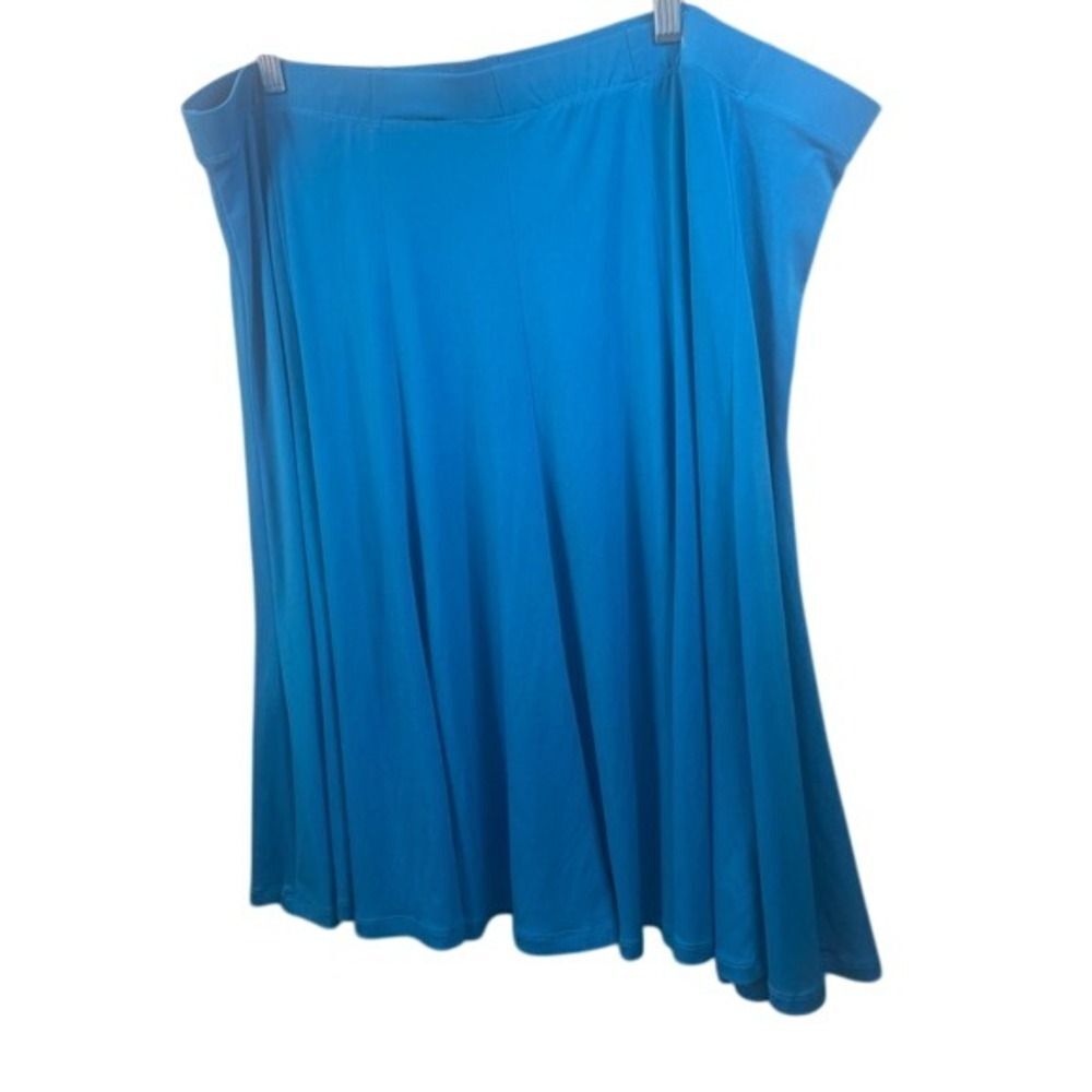 Anthony‎ Original Blue Skirt Flowy A-Line Midi Casual Comfort 1X